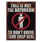 Text Sign 25x33 cm Black Iron Wall Sign