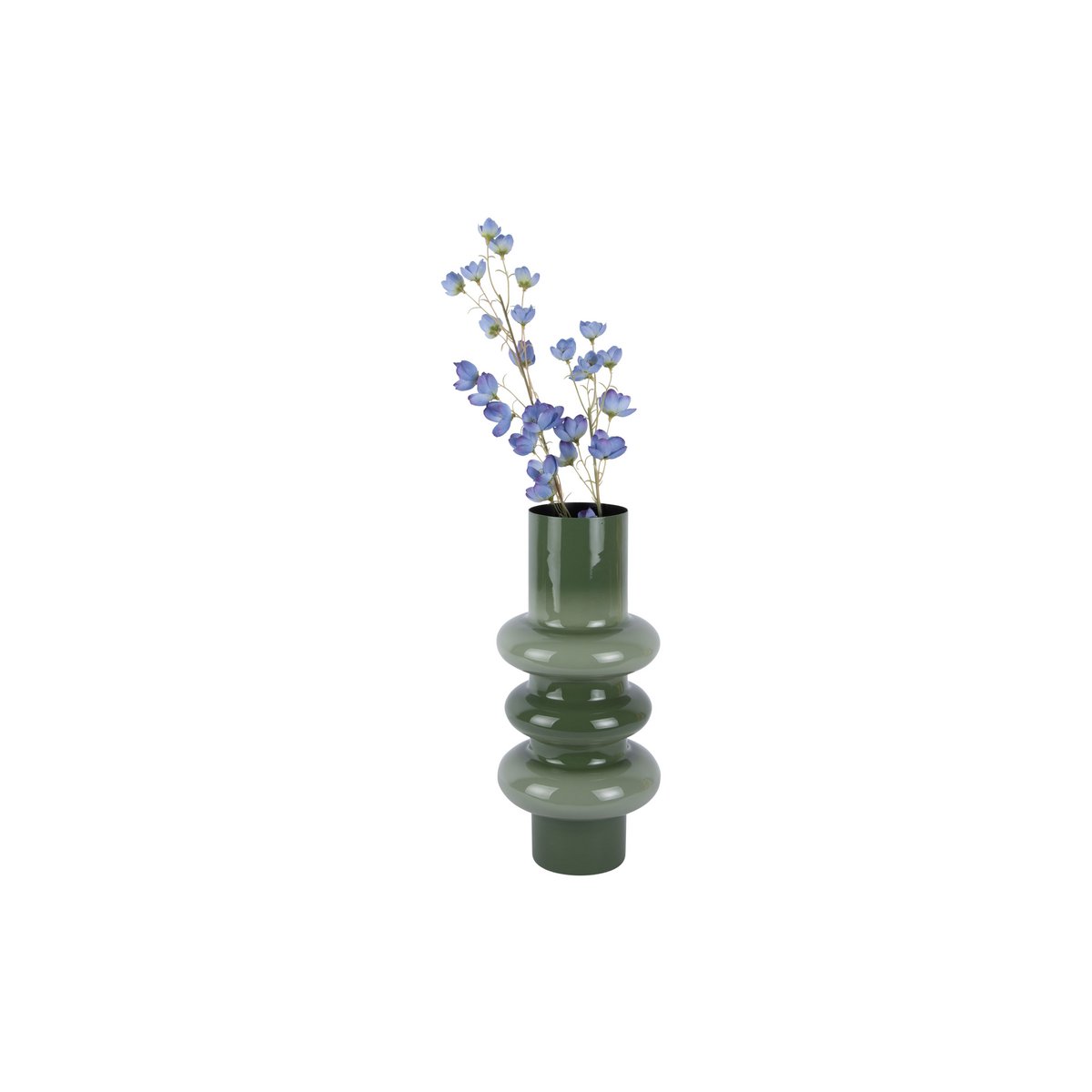 Vaas 37 cm ijzer groen