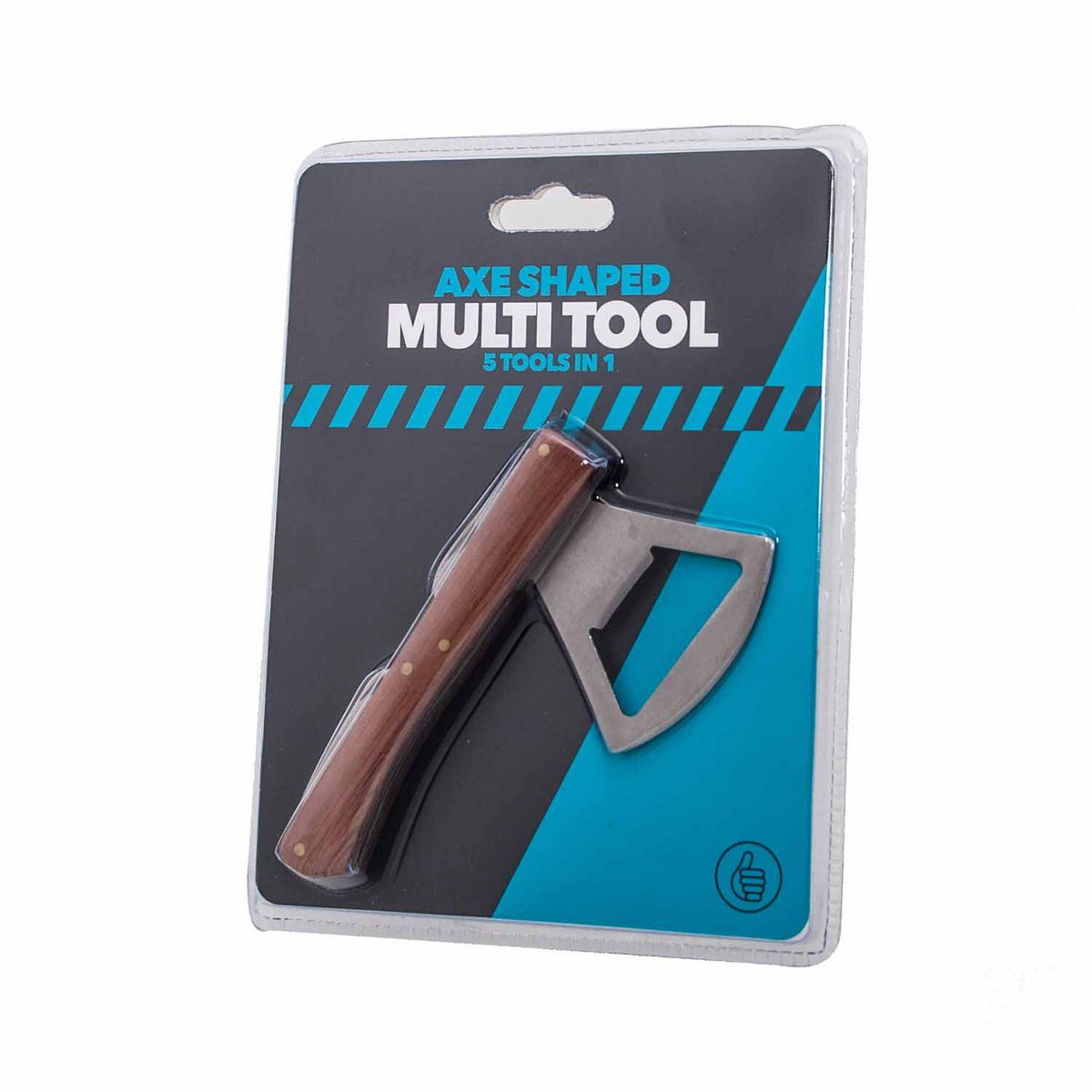 Multitool bijl kurkentrekker 5-in-1 metaal hout