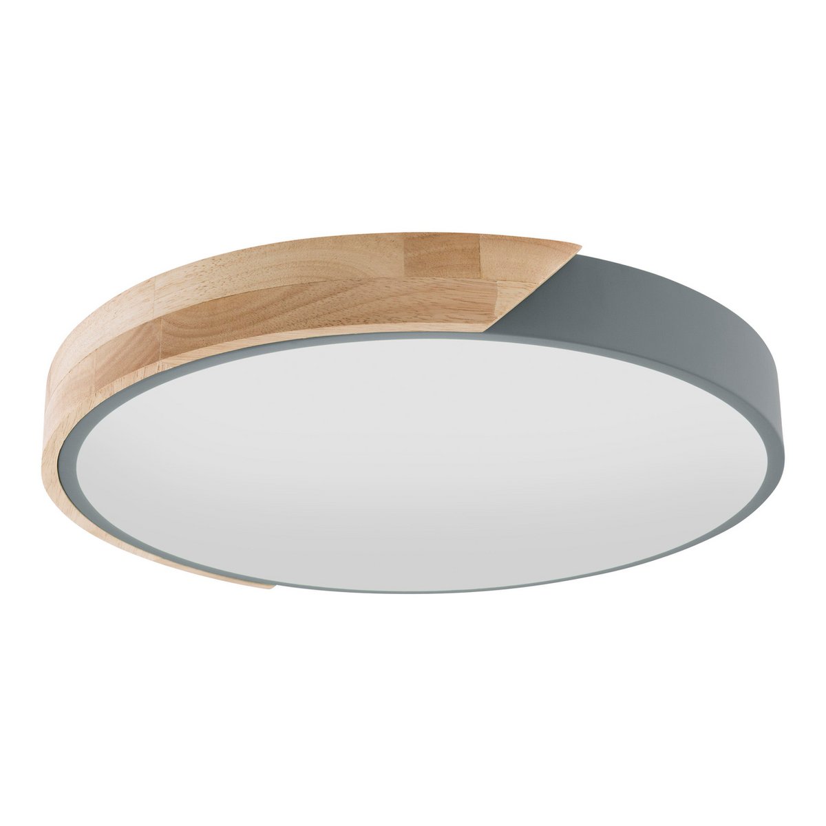 Led Plafondlamp Borneo Metalen en Plastiek Grijs 31 cm