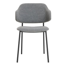 Fauteuil set 2 stuks donkergrijs bouclé