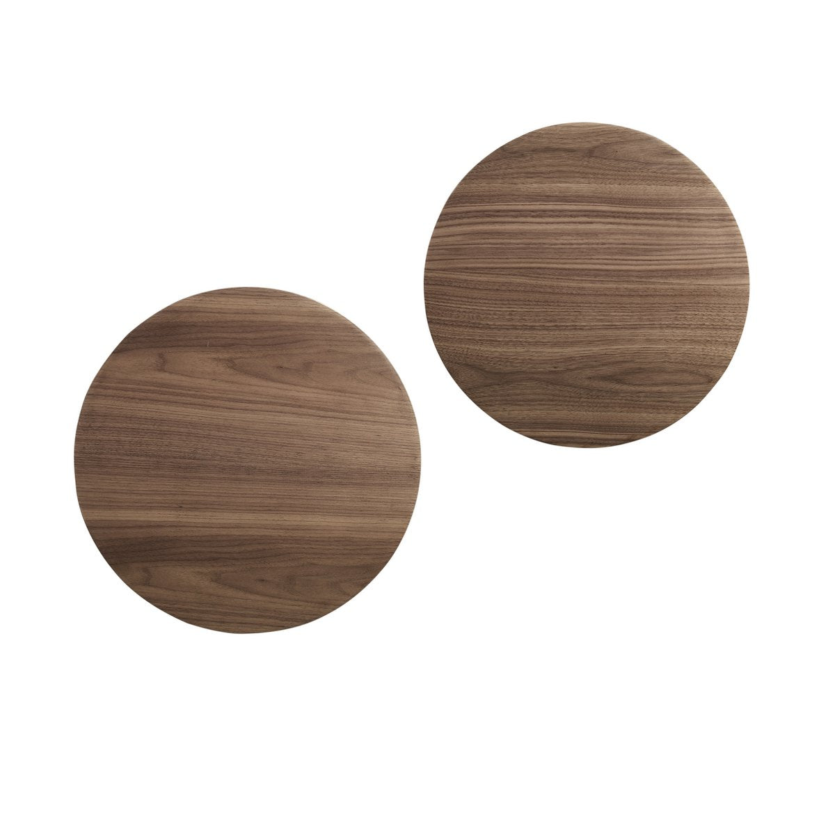 Salontafel set 2 stuks walnoot 48x48x38 cm