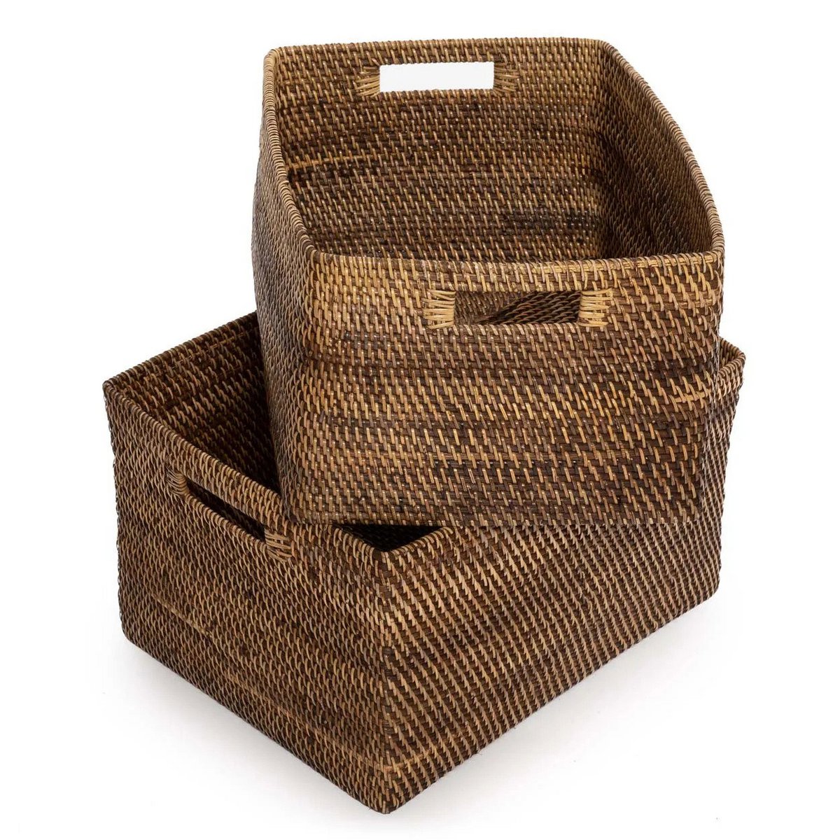 Tijdschriftenmand 50x30x40 cm natuurlijk bruin rattan