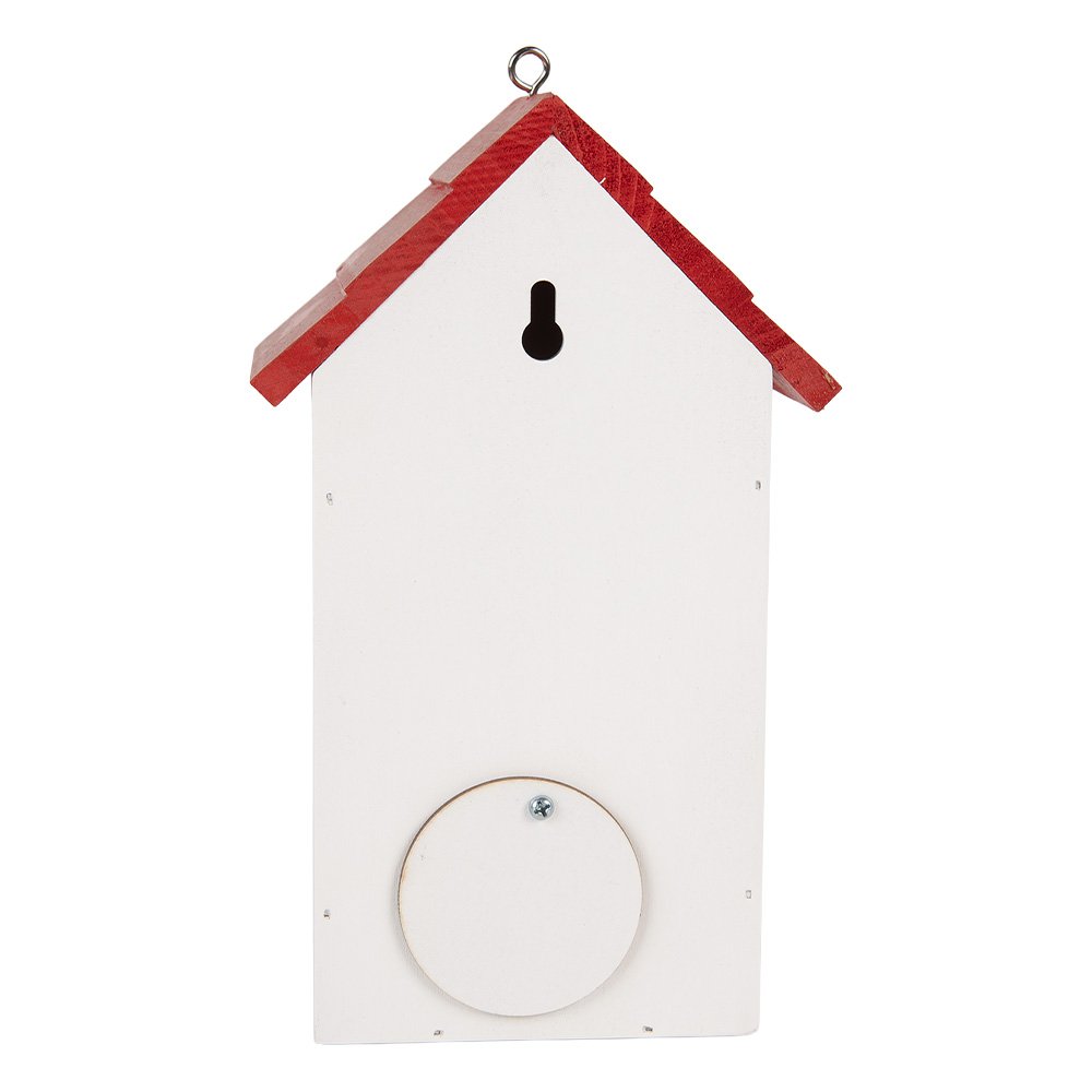 Vogelhuis 15x10x22 cm Wit Hout