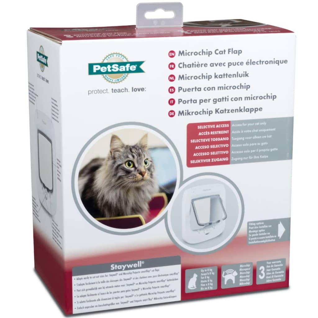 Petsafe Microchip Kattenluik Wit Ppa19-16145 Donkerbruin