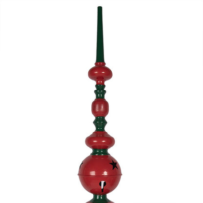 Kerstdecoratie beeld 31x193 cm metaal rood