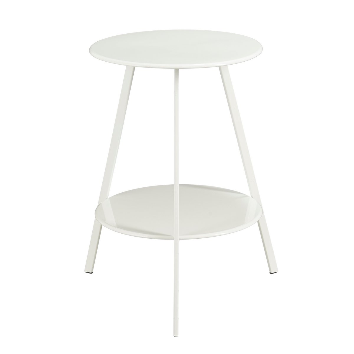 Bijzettafel Seatle Ø46x58 cm metaal wit