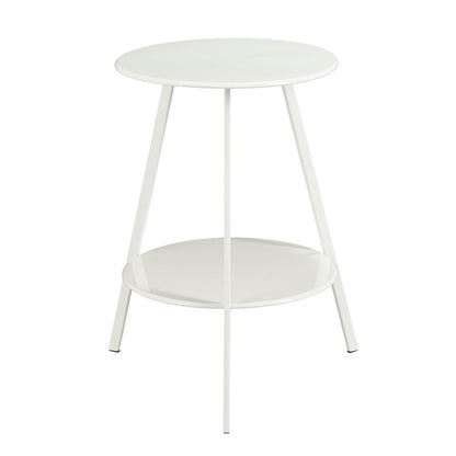 Bijzettafel Seatle Ø46x58 cm metaal wit
