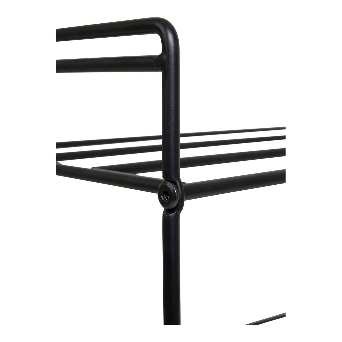 Schoenenrek metaal 49.5x25x60 cm zwart