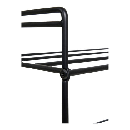 Schoenenrek metaal 49.5x25x60 cm zwart