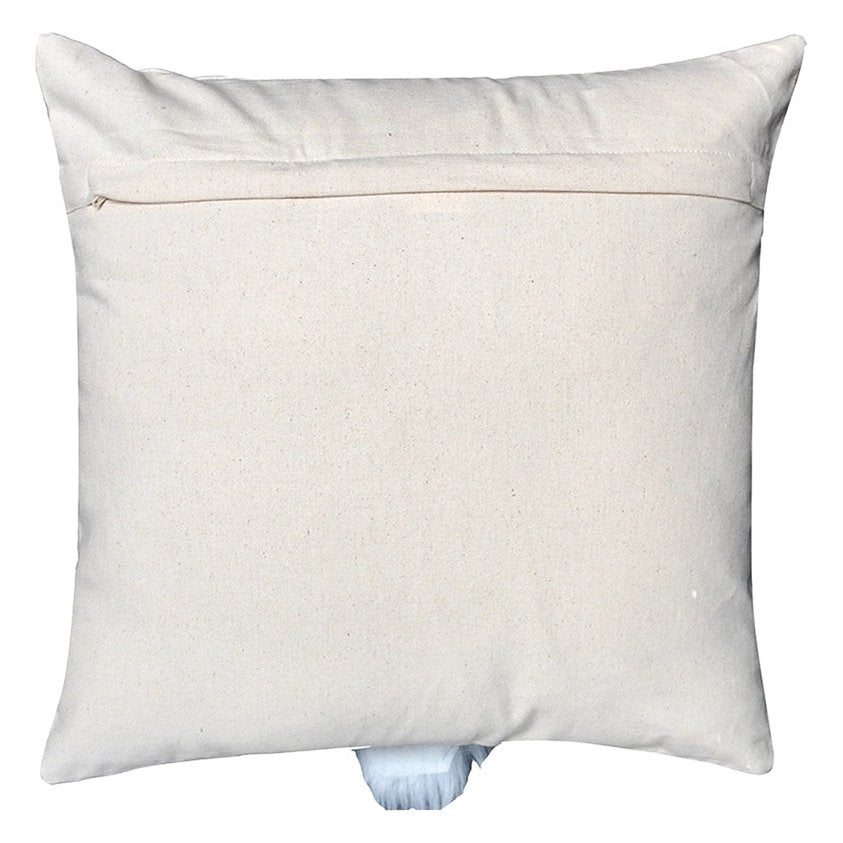 Kussenhoes 45x45 cm geborduurd kabouter beige multicolour