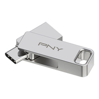 Pny Usb Stick Pny Pfdi64Gdulinktycg Zilverkleurig Staal 64 Gb