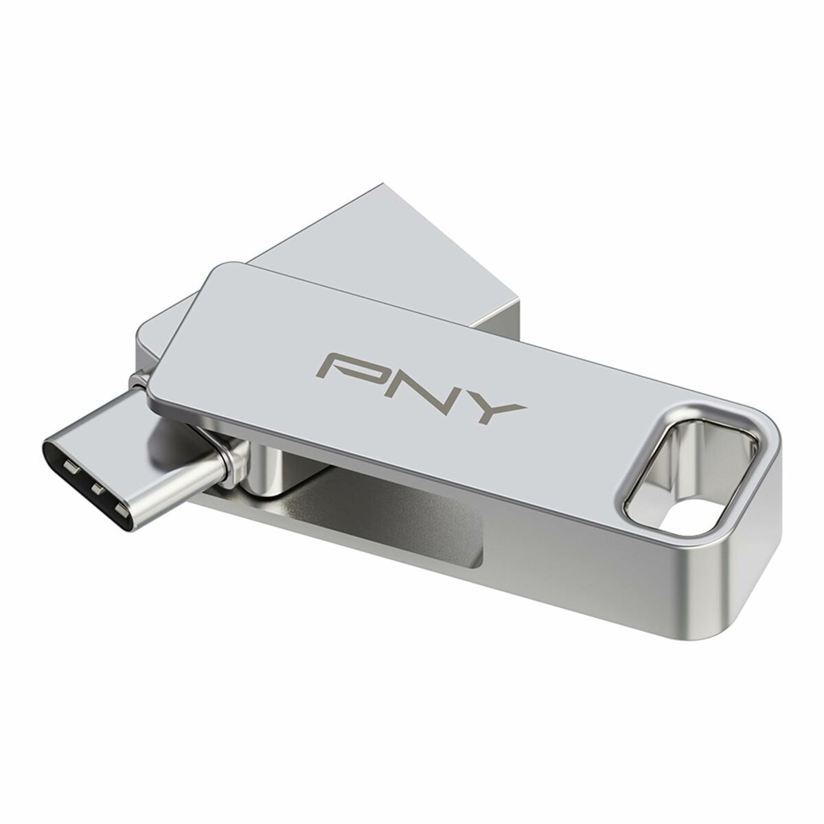 Pny Usb Stick Pny Pfdi64Gdulinktycg Zilverkleurig Staal 64 Gb