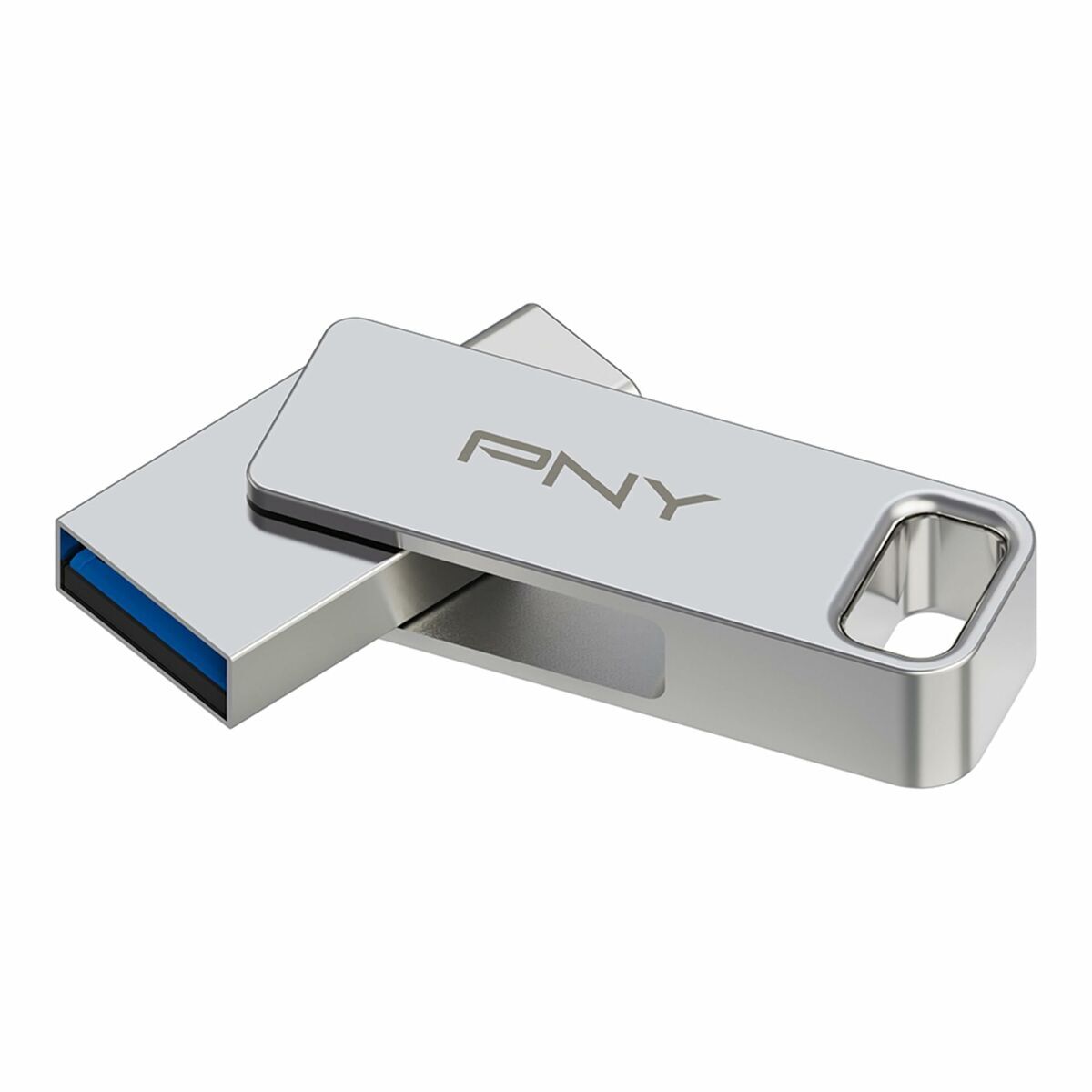 Pny Usb Stick Pny Pfdi64Gdulinktycg Zilverkleurig Staal 64 Gb