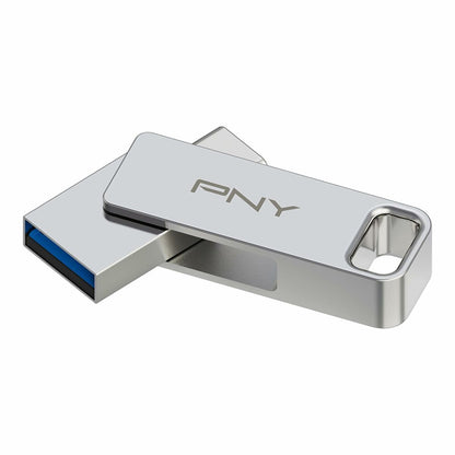 Pny Usb Stick Pny Pfdi64Gdulinktycg Zilverkleurig Staal 64 Gb
