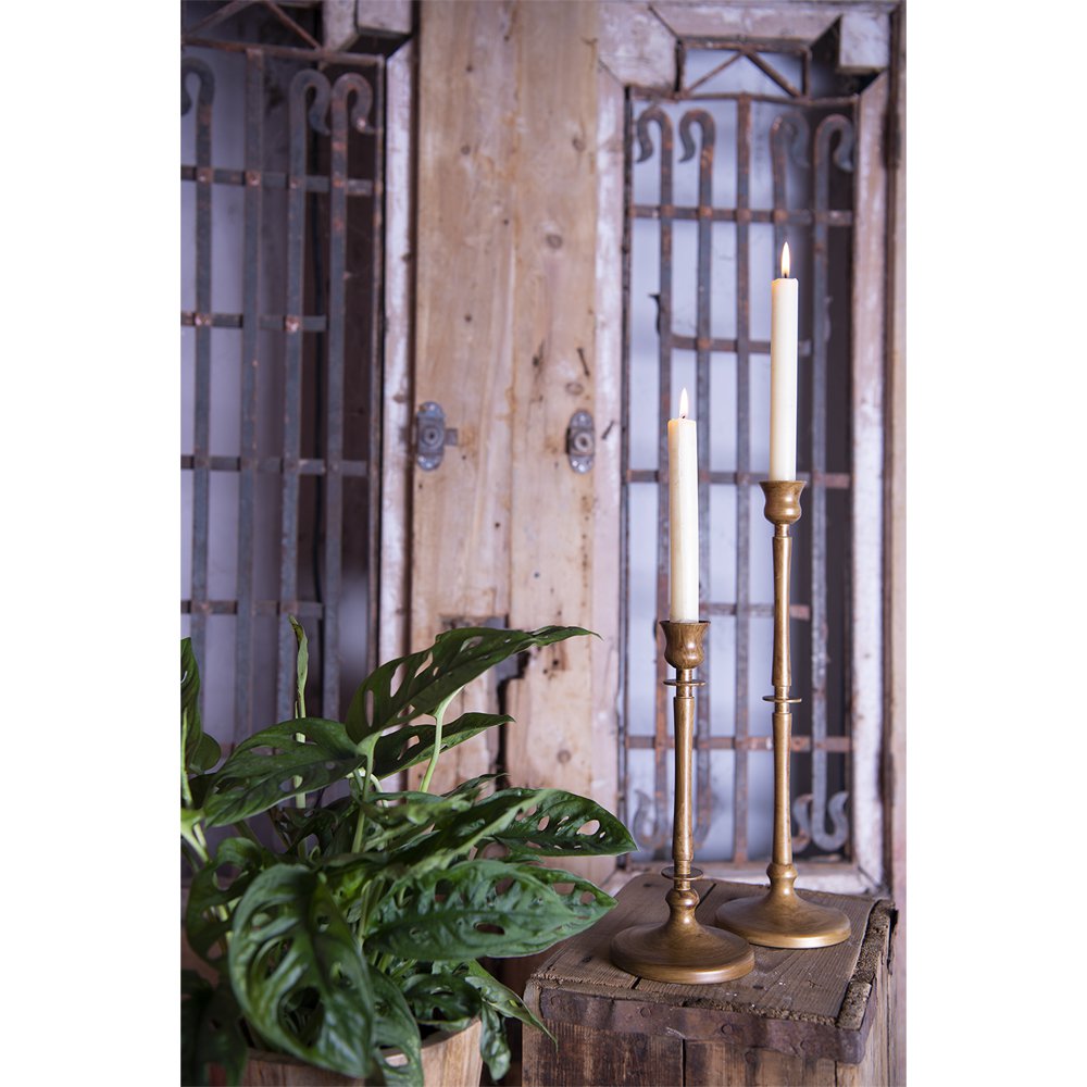 Candlestick 24 cm Gold-colored iron Candle holder