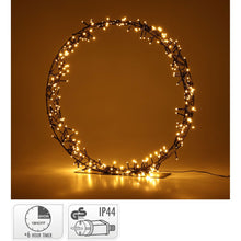 Kerstkrans Op Standaard - 300 Led - 60 Cm - Warm Wit - Timer