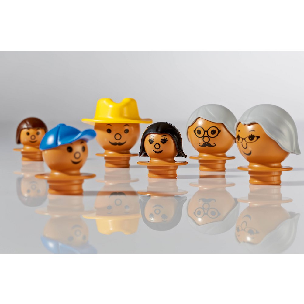 Plasticant Mobilo 128 figures - 6 parts, brown
