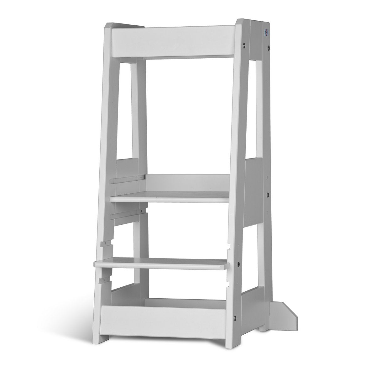 Leertoren massief beukenhout wit 40x89x40 cm