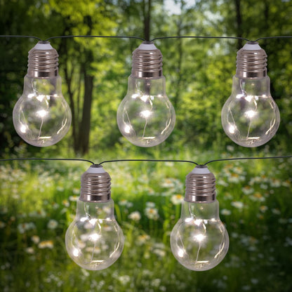 Lichtsnoer 10 LEDs zonne-energie plastic