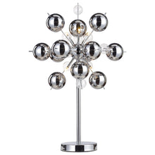 Tafellamp explosie 73 cm metaal glas chroom G9