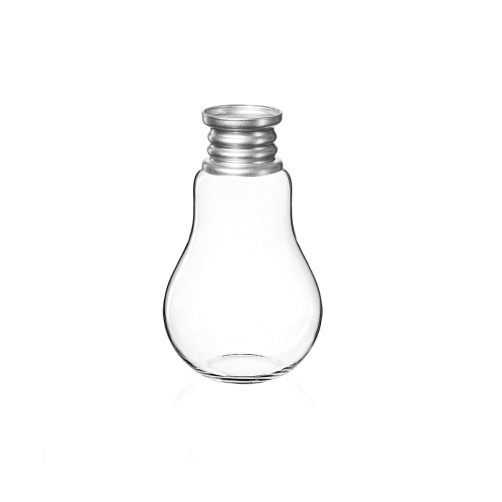 Vaas bolvormig glas 36x21.5 cm transparant