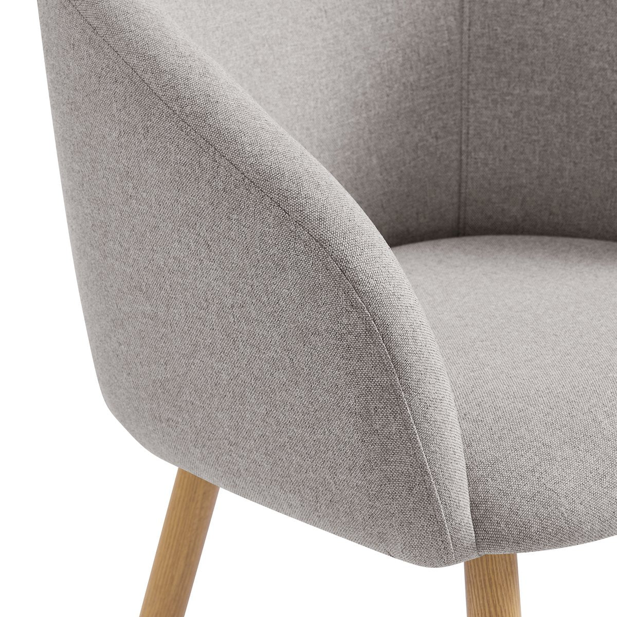 Fauteuilset 2 stuks structuurstof taupe