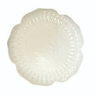 Porseleinen bord 25,5 cm wit bloemmotief