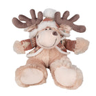 Knuffel rendier 21x22x22 cm bruin