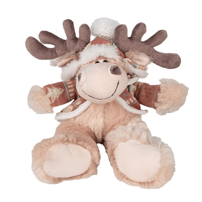 Knuffel rendier 21x22x22 cm bruin