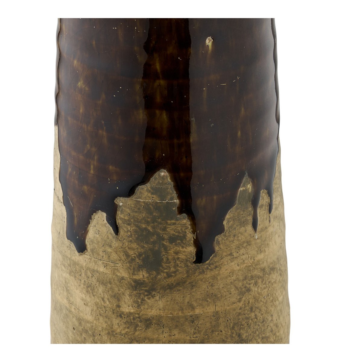 Vaas keramiek bruin ø11x39 cm