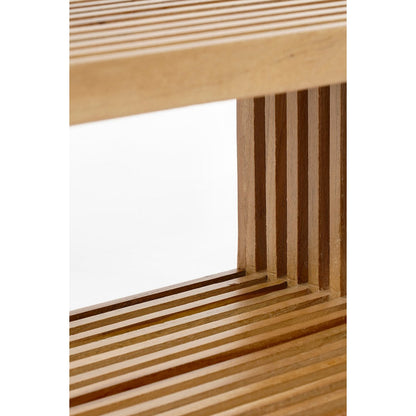 Wandplank zwevend set van 2 gerecycled hout bruin