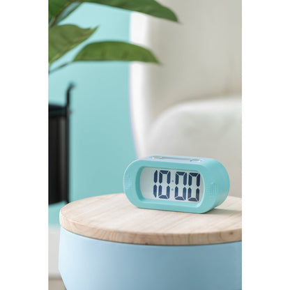 Wekker Karlsson Gummy blauw silicone 14x7 cm