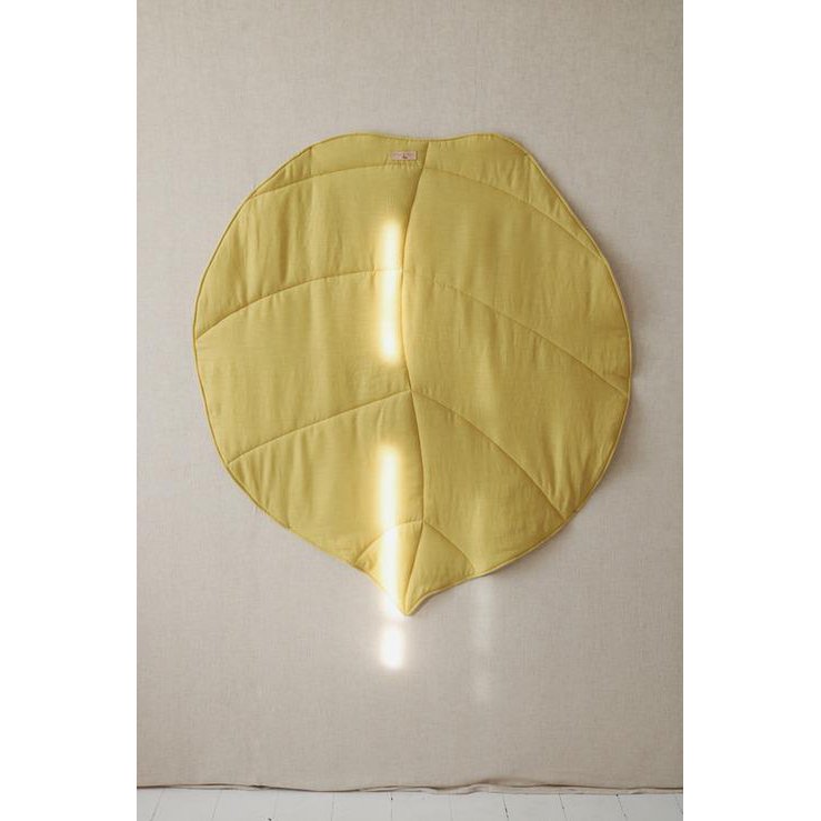 "Mosterd" Linnen Blad Mat