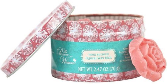 Diversen Waxmelts Sugared Watermelon 10 Stuks In Vintage Opbergblikje