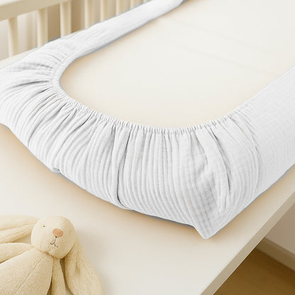 Organic cotton changing pad cover white