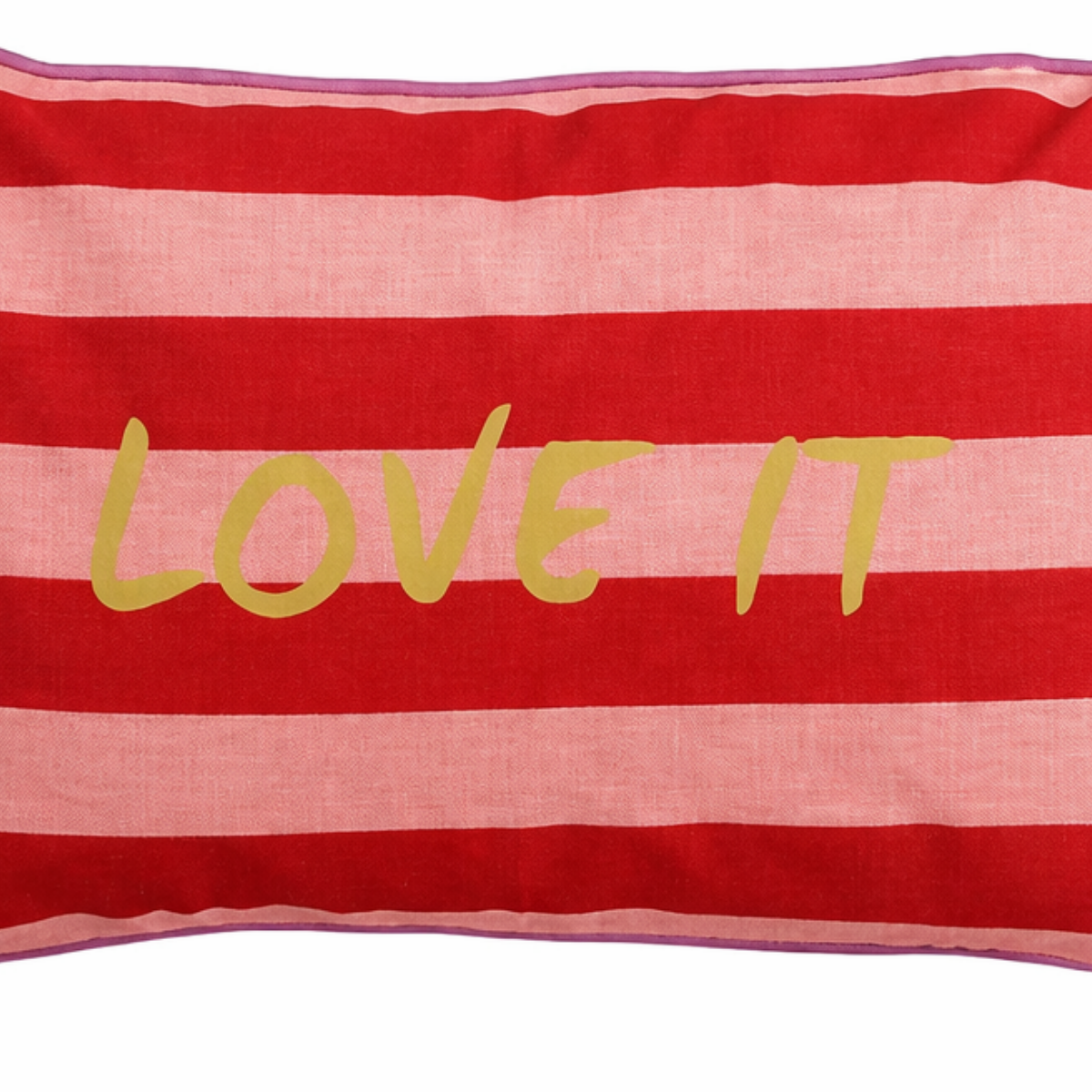 Sierkussen 55x35x10 cm rood roze