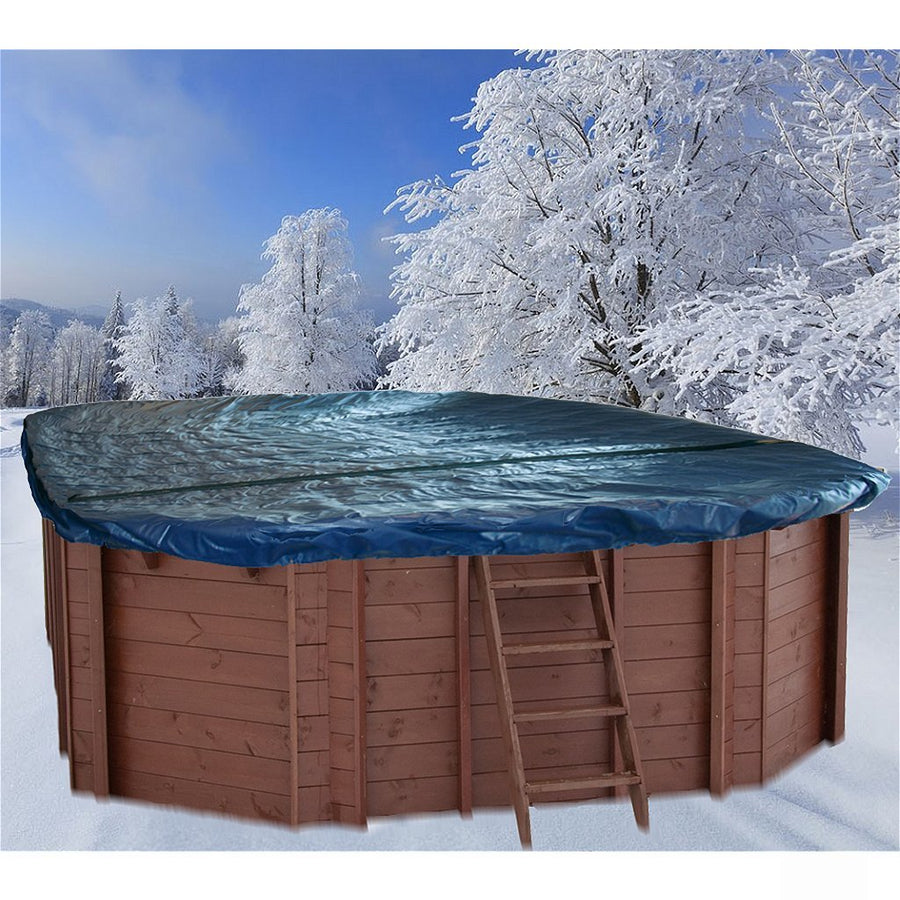 Interline Winterafdekking Voor Houten Zwembad Ovaal 8-Hoek 840X490 Cm
