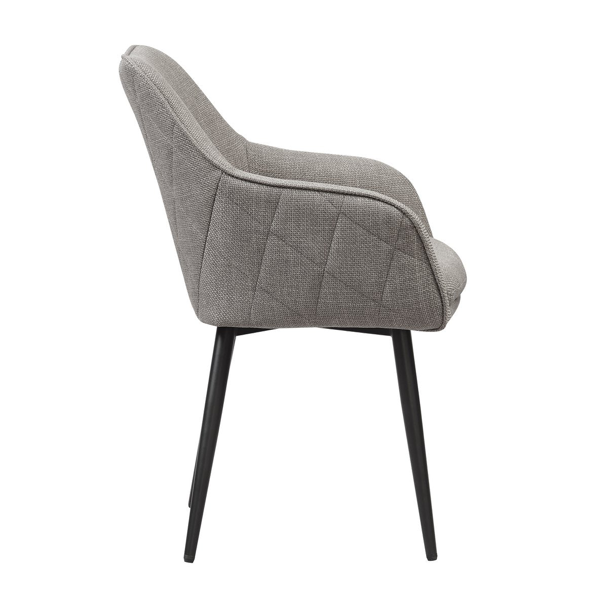 Eetkamerstoel structuurstof taupe 61x60x85 cm