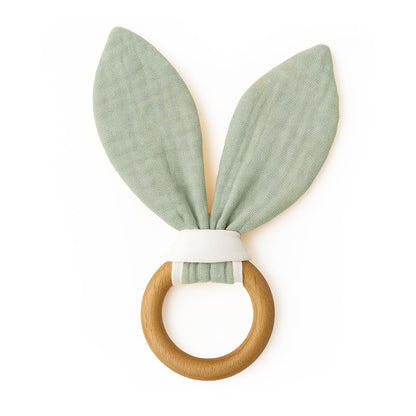 Organic cotton green teether
