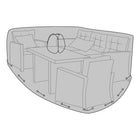 Tuinmeubelhoes 210x180x95 cm zwart polyester