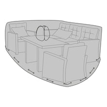 Tuinmeubelhoes 210x180x95 cm zwart polyester