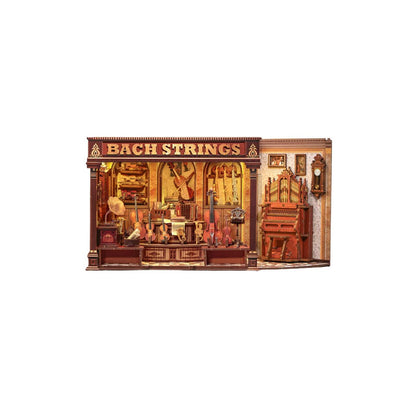 3D DIY huisje Bach String 21x13x17cm hout