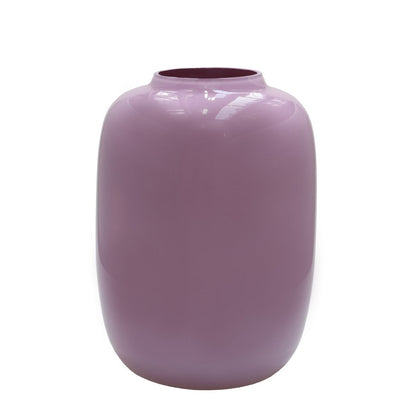 Vaas glas roze Ø21 x H29 cm