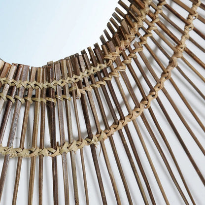 Wandspiegel rotan L naturel
