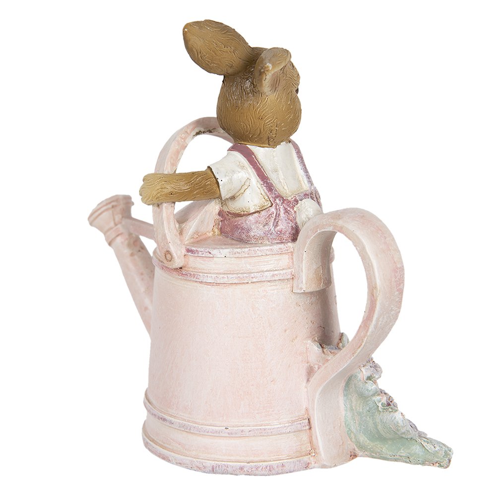 Figurine Rabbit 10x6x11 cm Pink Plastic Home Accessories
