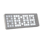 Wekker toetsenbord grijs plastic 23x8x23 cm