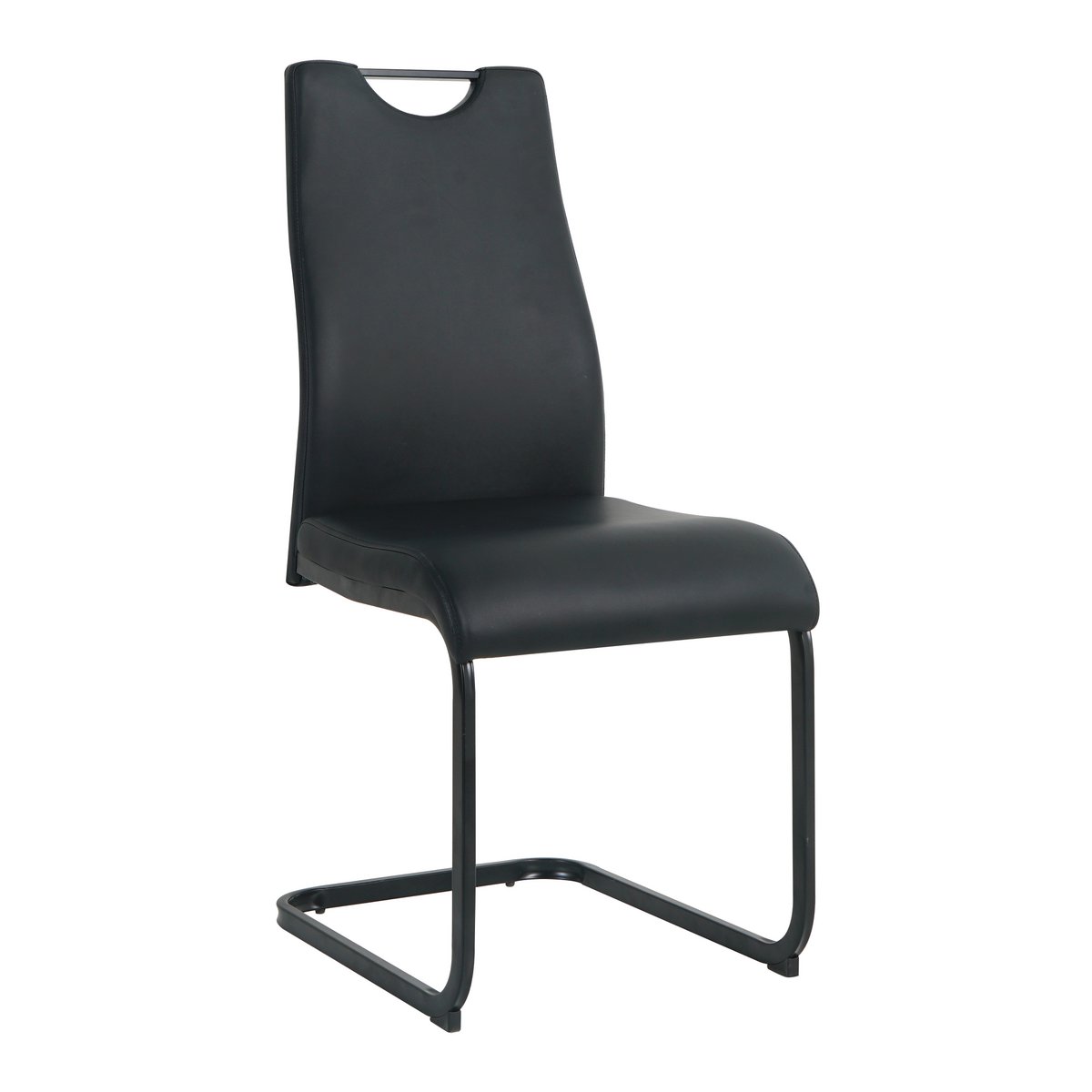 Stoelenset 2 stuks sledeframe kunstleer