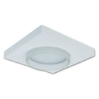 Inbouwspot aluminium 6W warm wit 8,5x8,5 cm