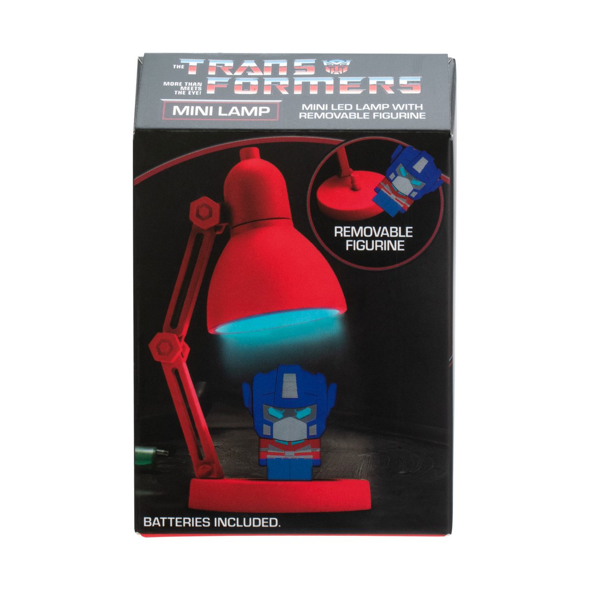 Transformers Minilamp LED rood blauw 6x5x10 cm